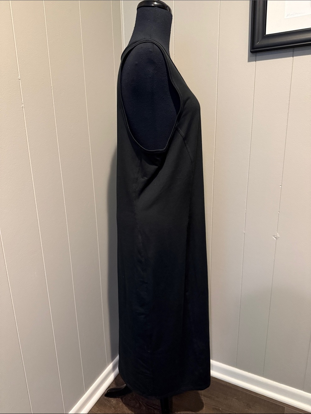 Fabletics Women’s Large Black Scoop-Neck Sleeveless Tank Maxi Dress - Picture 2 of 6